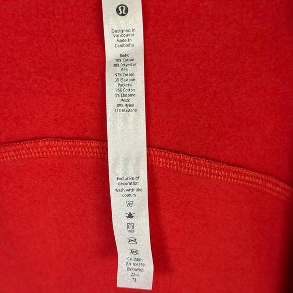 Lululemon NWT Scuba Full Zip Hoodie Size 6 - Picture 6 of 6